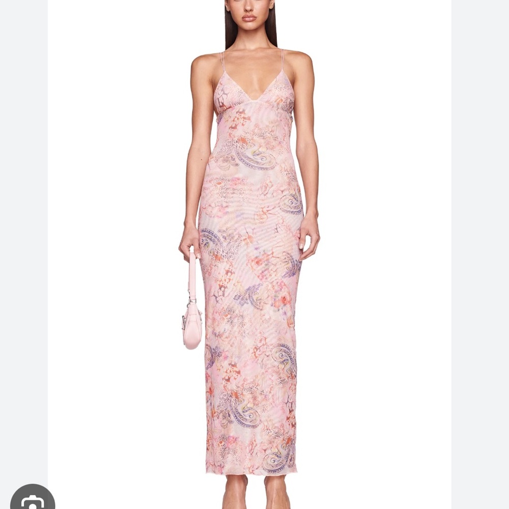I.AM.GIA Ellery Dress Pink Floral Paisley